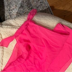 Pink swim coverup